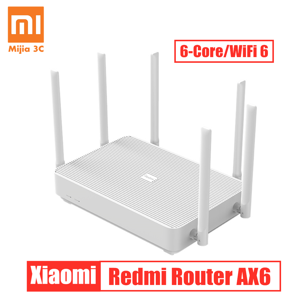New Xiaomi Redmi Router AX6 WiFi 6 Qualcomm 6-core 2.4G/5G 512MB Wireless Router Mesh network Wifi Repeater 6 High Gain Antennas
New Xiaomi Redmi Router AX6 WiFi 6 Qualcomm 6-core 2.4G/5G 512MB Wireless Router Mesh network Wifi Repeater 6 High Gain Antennas