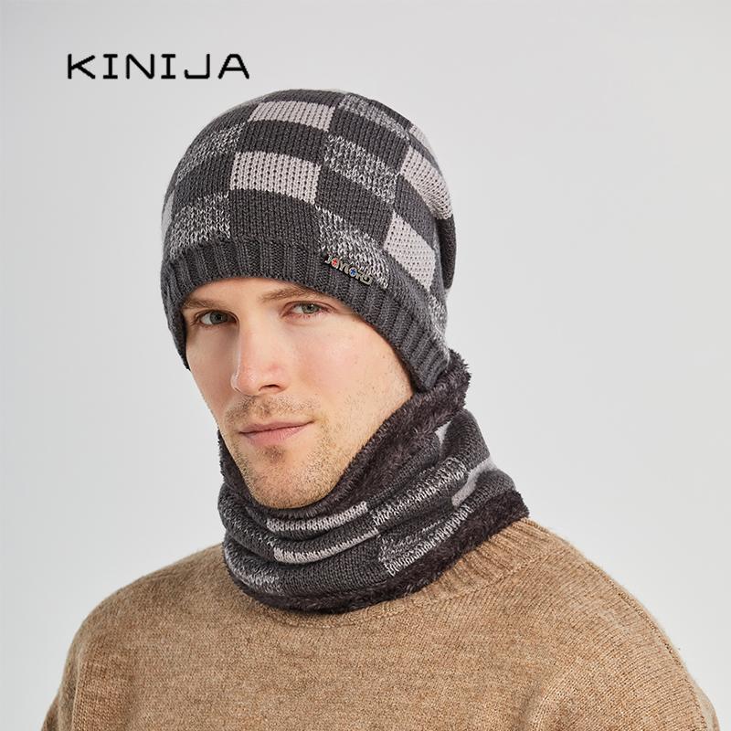 Men winter warm plush knitted hat scarf set plaid thick wool skullcap cycling protection neck ear face beanie Russia snow bonnet
Men winter warm plush knitted hat scarf set plaid thick wool skullcap cycling protection neck ear face beanie Russia snow bonnet