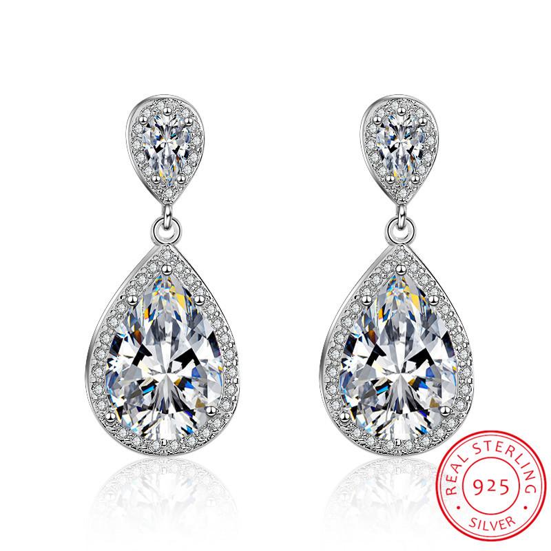 Stud 925 Sterling Silver Pink/white Cubic Zirconia Bridal Engagement Waterdrop Cz Earrings For Women Wedding Fine Jewelry Gift
Stud 925 Sterling Silver Pink/white Cubic Zirconia Bridal Engagement Waterdrop Cz Earrings For Women Wedding Fine Jewelry Gift