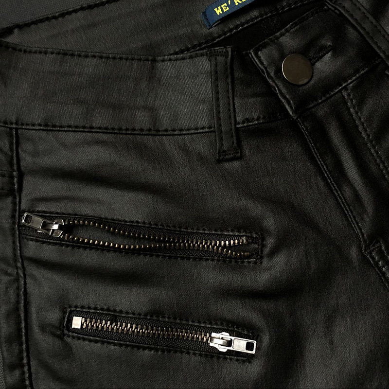 High Waist Stretch Pu Leather Pants Women Skin Tight Motorcycle Gothic Punk Rock Pencil Trousers Zipper Moto Biker Plus Size XS 201031