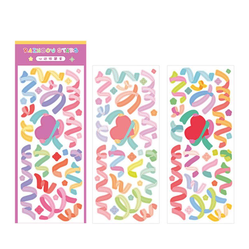 New message ribbon sticker rainbow gypsophila creative color hand account basic decoration material 3pcs
New message ribbon sticker rainbow gypsophila creative color hand account basic decoration material 3pcs
