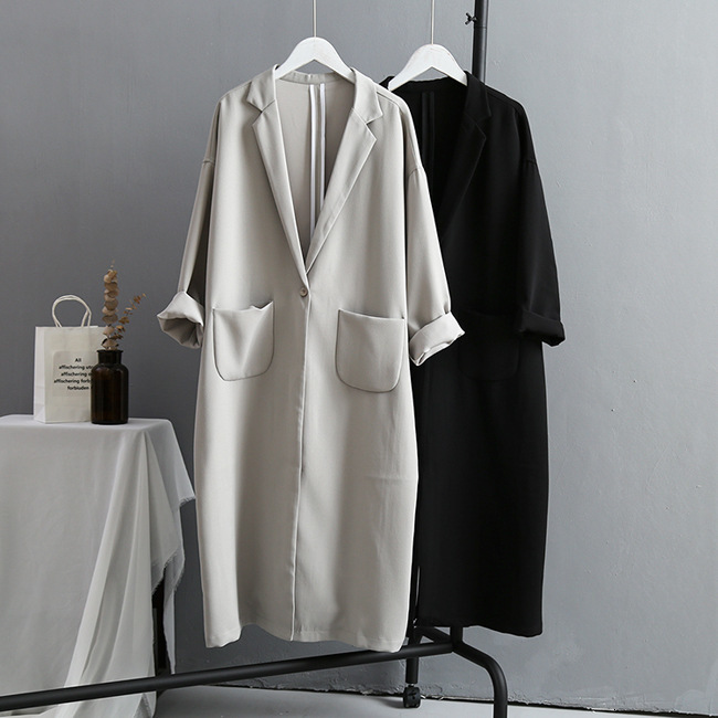2021 New Oversize Long Feminino Autumn Tops for Women Loose Style Trench Coat Outerwear Q6gi, Gray
2021 New Oversize Long Feminino Autumn Tops for Women Loose Style Trench Coat Outerwear Q6gi, Gray