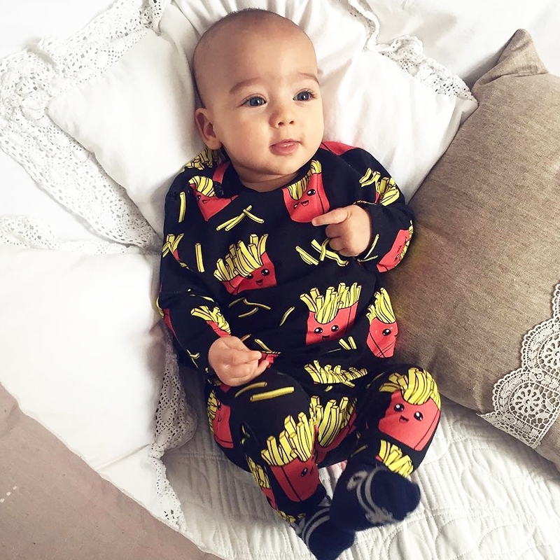 Baby Rompers French fries cola Print 100% Cottons Newborn Boys Girls Clothes Infant Baby Clothing Long Sleeved outdoor Jumpsuit 201028
Baby Rompers French fries cola Print 100% Cottons Newborn Boys Girls Clothes Infant Baby Clothing Long Sleeved outdoor Jumpsuit 201028