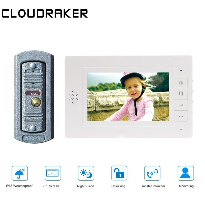 CLOUDRAKER 7 Inch Video Doorbell Intercom System 1x Monitor with 1x peephole Wired Door Phone Camera
CLOUDRAKER 7 Inch Video Doorbell Intercom System 1x Monitor with 1x peephole Wired Door Phone Camera