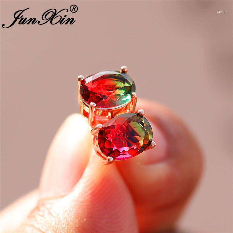 Colorful Red Green Rainbow Fire Crystal Double Earrings Rose Gold Wedding Oval Stud Earrings For Women Zircon Ear Jewelry Gifts1 
Colorful Red Green Rainbow Fire Crystal Double Earrings Rose Gold Wedding Oval Stud Earrings For Women Zircon Ear Jewelry Gifts1