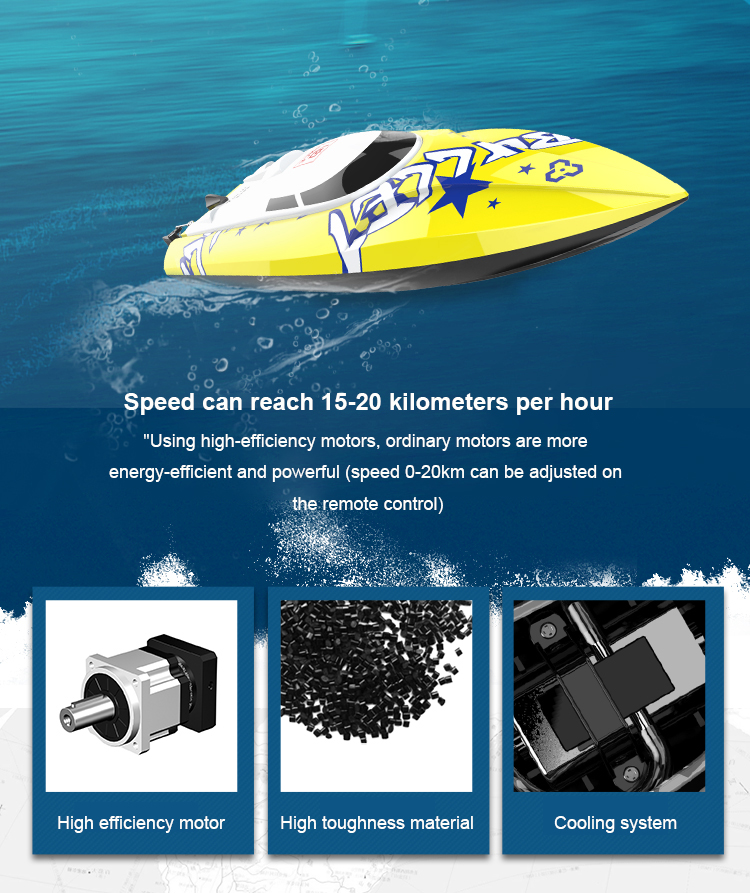 New Brushless RC Racing Boat 20KM/h High Speed Electronic Remote Control Boat Toys For Kids Remote Control Toys, Yellow
New Brushless RC Racing Boat 20KM/h High Speed Electronic Remote Control Boat Toys For Kids Remote Control Toys, Yellow