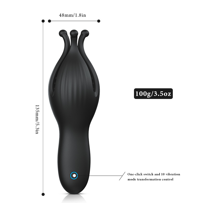 Powerful Male Vibrator Glans Massager Penis Stimulation penis delay trainer Masturbator Sex toys for Men Adults 10 Modes 220315