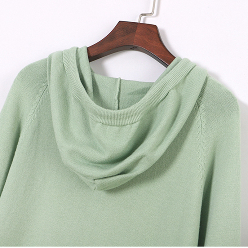GIGOGOU Knit Women Hooded Sweater Autumn Winter Solid Pullover Sweaters Long Slleve Soft Knitted Ladies Jumper Pull Femme 201017