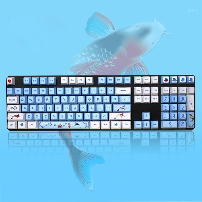 1 Set Replaceable OEM PBT 108 Keys Keycaps Dye-sublimation Koi Fish Keycap for Readson GANSS IKBC Mechanical Keyboard1 
1 Set Replaceable OEM PBT 108 Keys Keycaps Dye-sublimation Koi Fish Keycap for Readson GANSS IKBC Mechanical Keyboard1