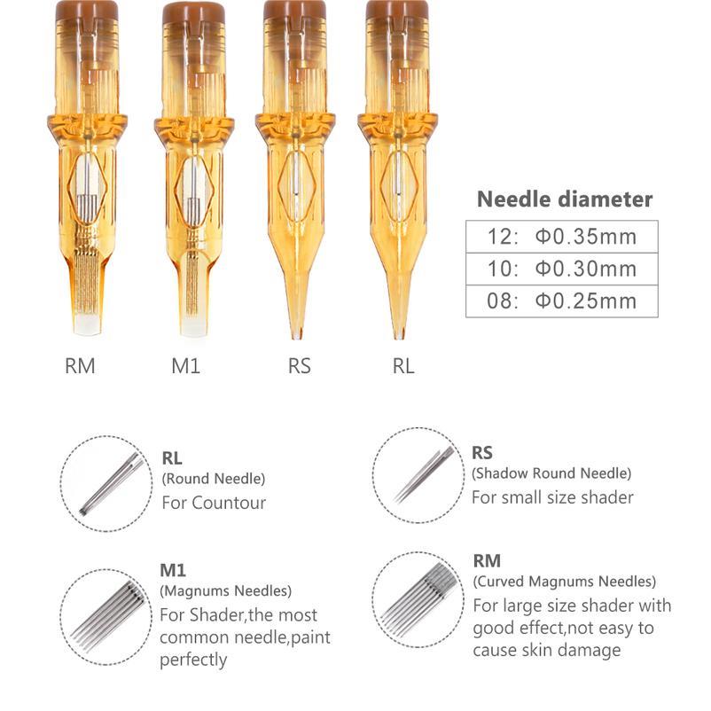 20pcs/lot Cartridge Tattoo Needles Rl Rs Rm M1 Disposable Sterilized Safety Tattoo Needle For Cartridge Machin qylOFT
20pcs/lot Cartridge Tattoo Needles Rl Rs Rm M1 Disposable Sterilized Safety Tattoo Needle For Cartridge Machin qylOFT