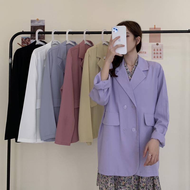 Fashion Summer Autumn Women Blazers And Jackets Work Office Lady Suit Slim Double Breasted Thin Female Solid Color Blazer Coat, Purple
Fashion Summer Autumn Women Blazers And Jackets Work Office Lady Suit Slim Double Breasted Thin Female Solid Color Blazer Coat, Purple