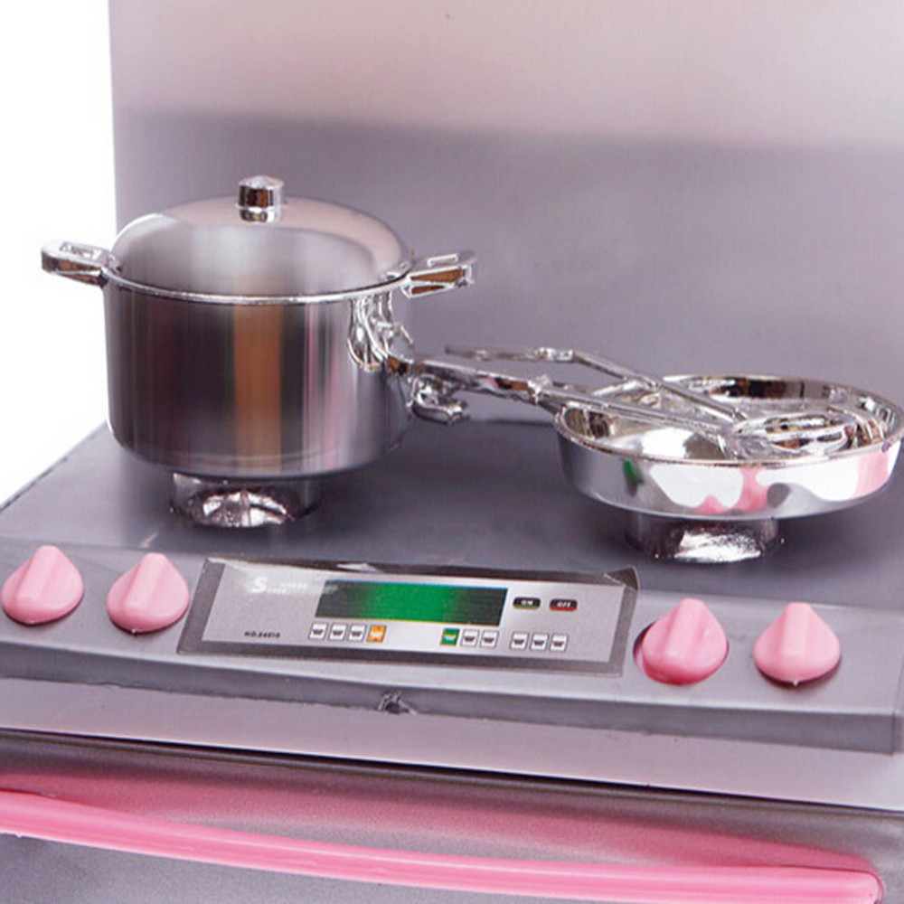 children039s Kitchen Toys Xmas Gift Mini Kids Kitchen Pretend Play Cooking Set Cabinet Stove Girls Toy for kids gift high quali