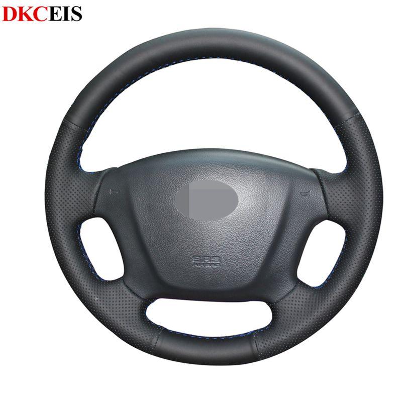 Hand-stitched Black Soft Artificial Leather Car Steering Wheel Covers Wrap for Kia Rondo Entourage 2007 Carens 2007-2011
Hand-stitched Black Soft Artificial Leather Car Steering Wheel Covers Wrap for Kia Rondo Entourage 2007 Carens 2007-2011