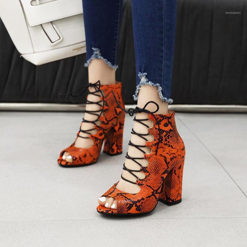 Women Summer Ankle Boots Snake Skin Pattern Sandals High Heels Open Toe Chunky High Heels Gladiator Sandals Fashion Party Shoes1, Brown
Women Summer Ankle Boots Snake Skin Pattern Sandals High Heels Open Toe Chunky High Heels Gladiator Sandals Fashion Party Shoes1, Brown