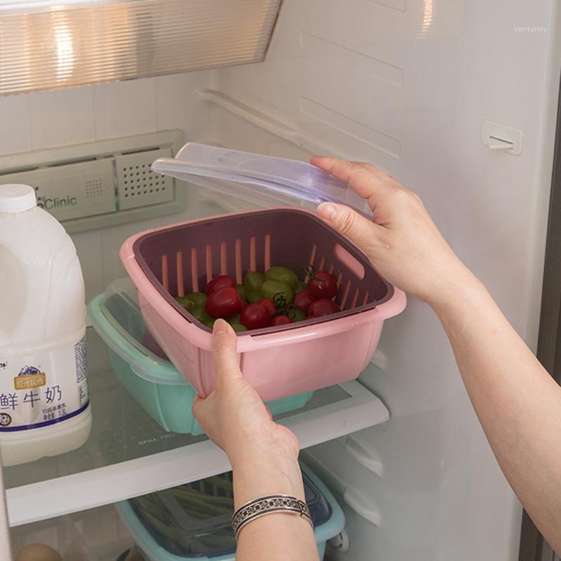Kitchen Covered Double-dried Fruit Vegetable Box PP Material Washing Drain Basket Fruit Vegetable Preservation Basket1
Kitchen Covered Double-dried Fruit Vegetable Box PP Material Washing Drain Basket Fruit Vegetable Preservation Basket1