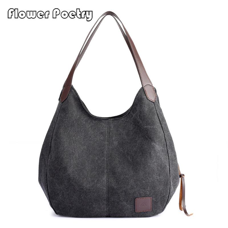 Canvas New Women Shoulder Bag Fashion Large Capacity Designer Ladies Shopping Bags Solid Color Reusable Tote Handbags Bolsos Sac, Black
Canvas New Women Shoulder Bag Fashion Large Capacity Designer Ladies Shopping Bags Solid Color Reusable Tote Handbags Bolsos Sac, Black