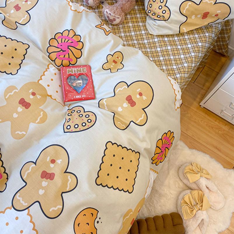 Cute cartoon gingerbread Man bedding set child teen girl,cotton full queen home textile bed sheet pillow case quilt cover, Picture color
Cute cartoon gingerbread Man bedding set child teen girl,cotton full queen home textile bed sheet pillow case quilt cover, Picture color
