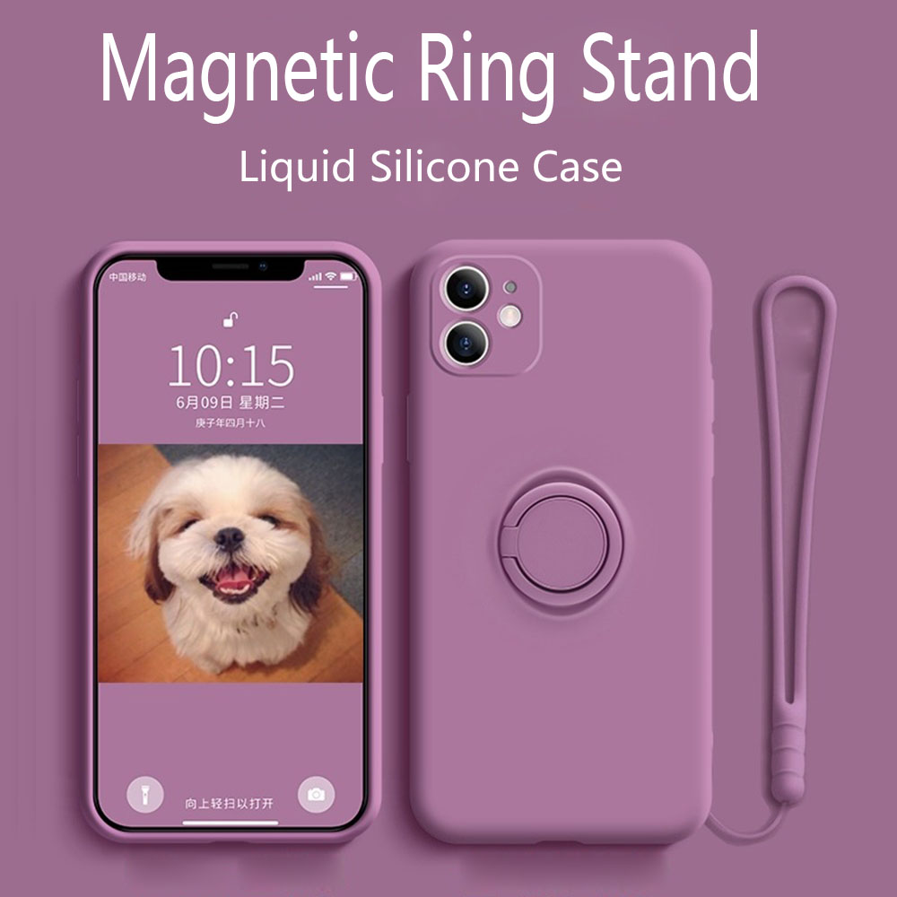 Liquid Silicone Case iPhone 12 11 Pro Max XS XR 7 8 Plus With Ring Holder Magnetic Cover on iPhone xs Max Case, Camellia red
Liquid Silicone Case iPhone 12 11 Pro Max XS XR 7 8 Plus With Ring Holder Magnetic Cover on iPhone xs Max Case, Camellia red
