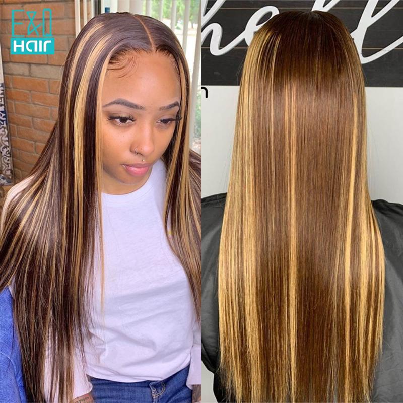 Lace Front Human Hair Wigs For Women Brazilian Remy Straight Highlight Honey Blonde Brown Middle Part Lace Closure Wig 150%, As pic
Lace Front Human Hair Wigs For Women Brazilian Remy Straight Highlight Honey Blonde Brown Middle Part Lace Closure Wig 150%, As pic
