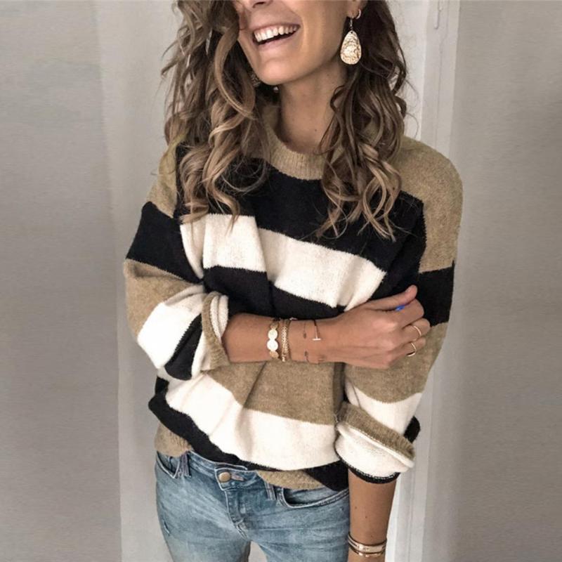 Women's Sweaters Fashion 2022 Autumn Winter Knitted Sweater Casual Long Sleeve Office Ladies Pullover O Neck Color Block, White;black
Women's Sweaters Fashion 2022 Autumn Winter Knitted Sweater Casual Long Sleeve Office Ladies Pullover O Neck Color Block, White;black