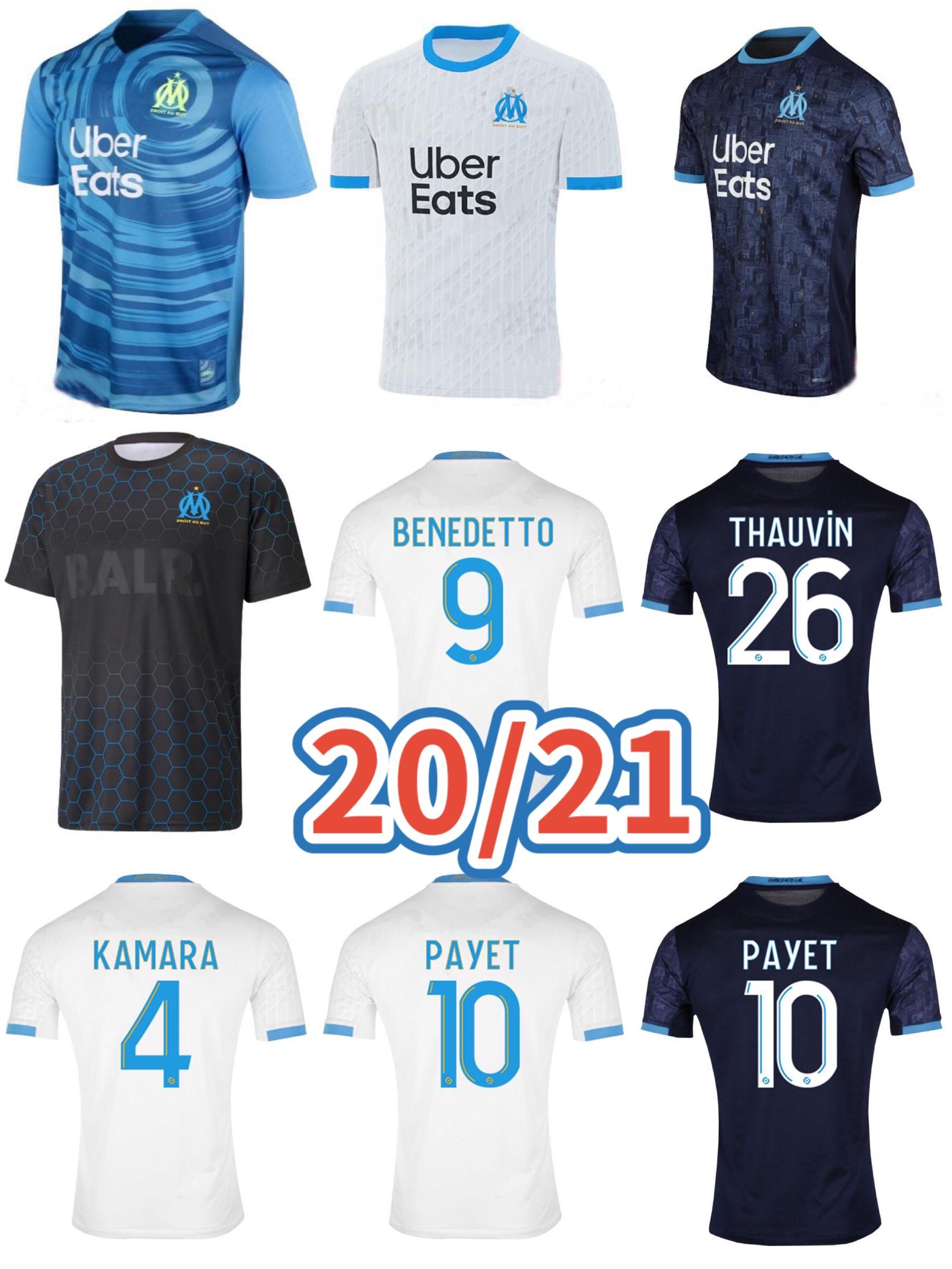 2020/2021 sportswear Marseille Olympic jersey Maillot OM jersey 2021 Maillot De foot PAYET THAUVIN 20 /21 football Shirt men's + children's, 98
2020/2021 sportswear Marseille Olympic jersey Maillot OM jersey 2021 Maillot De foot PAYET THAUVIN 20 /21 football Shirt men's + children's, 98