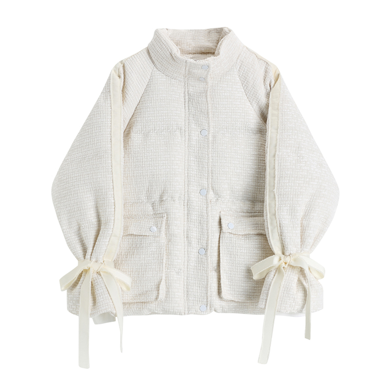 2021 New Hot Blouse Puffer Short White Winter Coat Bowtie Ribbon Collar Cotton Women' Clothing F2CZ
2021 New Hot Blouse Puffer Short White Winter Coat Bowtie Ribbon Collar Cotton Women' Clothing F2CZ