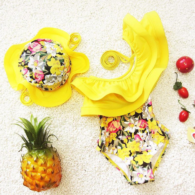 Children Swimsuits Girls One Piece Swimwear Ruffle Toddler Girl Bathing Suits With Swimming Hat Kids Swimsuits for Children1, As pic
Children Swimsuits Girls One Piece Swimwear Ruffle Toddler Girl Bathing Suits With Swimming Hat Kids Swimsuits for Children1, As pic