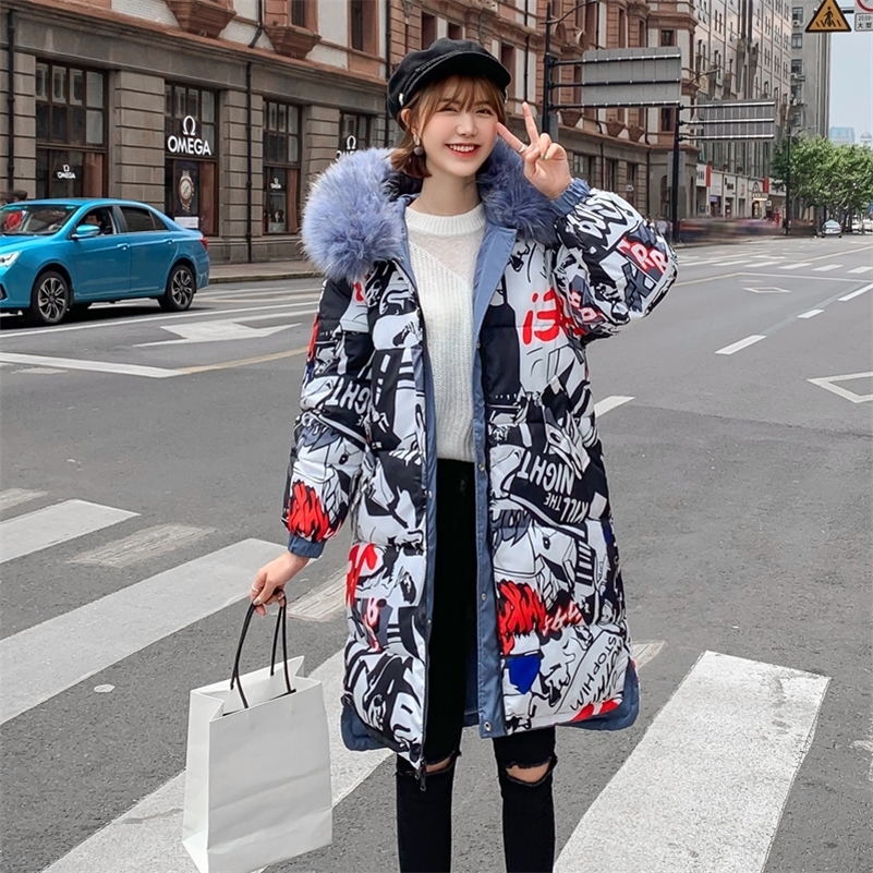 Double Two Sides Winter Jacket Women Hooded Thicken Fur Female Long Warm Parka Outwear Oversize Coat Y201001