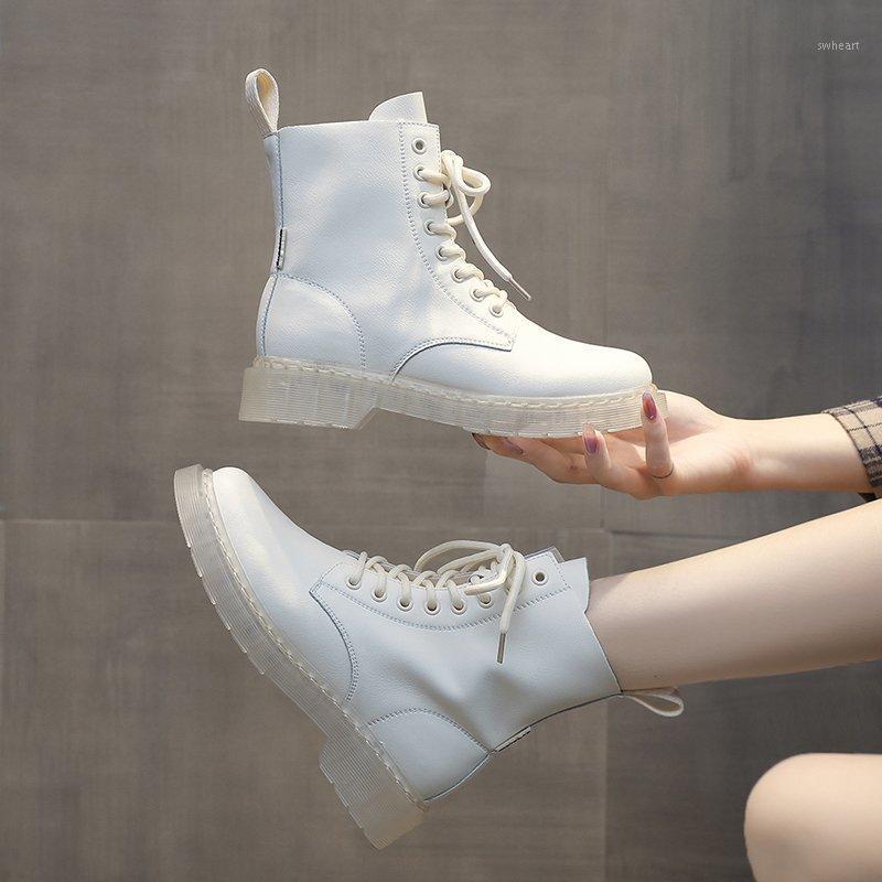 Fashion Lace Up Woman Heel Platform Pu Leather Boots Transparent White Botas Mujer Girls1, Beige
Fashion Lace Up Woman Heel Platform Pu Leather Boots Transparent White Botas Mujer Girls1, Beige