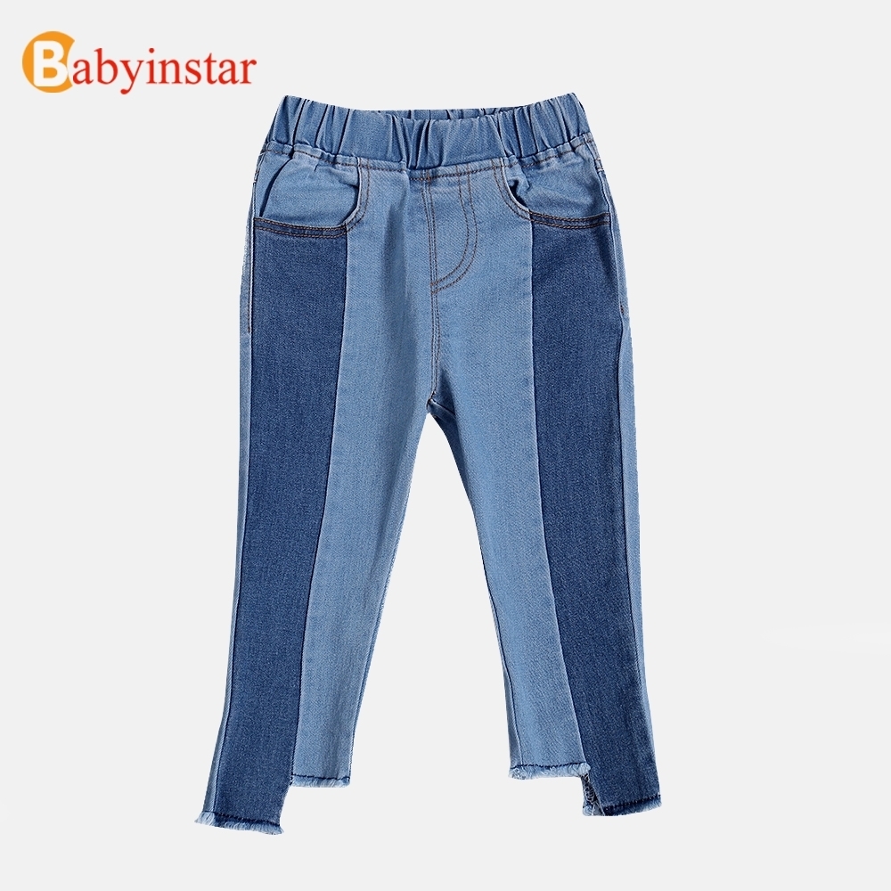 Babyinstar Baby Girls Denim Pants Casual Kids Autumn Trousers Girls Bell-bottomed Pants Children Pants For Girls LJ201127