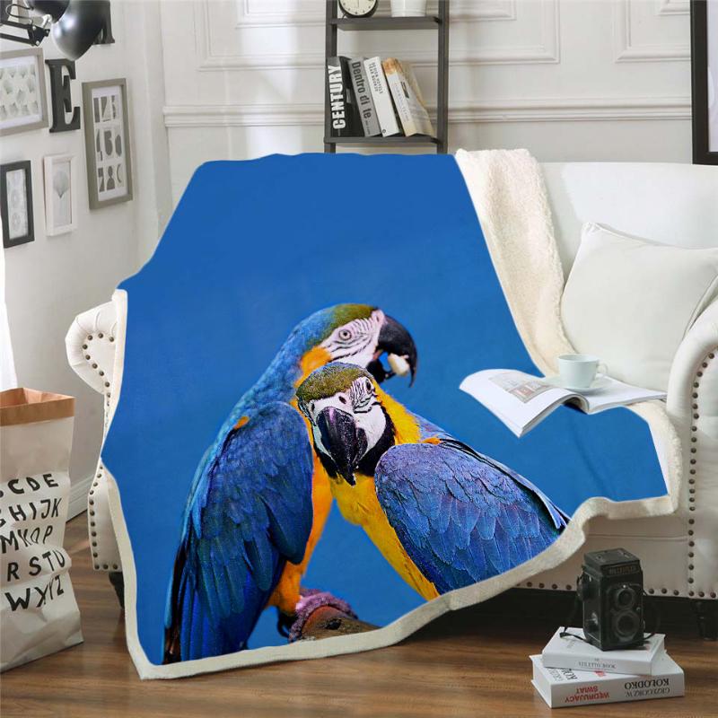 Parrot Brid Pattern 3D Digital Printed Sherpa Blanket Couch Quilt Cover Travel Bedding Outlet Velvet Plush Throw Fleece Blanket
Parrot Brid Pattern 3D Digital Printed Sherpa Blanket Couch Quilt Cover Travel Bedding Outlet Velvet Plush Throw Fleece Blanket
