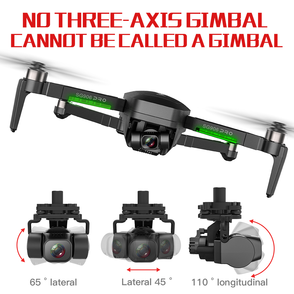 SG906 Pro 2 Drone 3-axis gimbal with GPS 4K 5G WIFI Dual camera professional ESC 50X Zoom Brushless Quadcopter BEAST RC Dron, Black
SG906 Pro 2 Drone 3-axis gimbal with GPS 4K 5G WIFI Dual camera professional ESC 50X Zoom Brushless Quadcopter BEAST RC Dron, Black