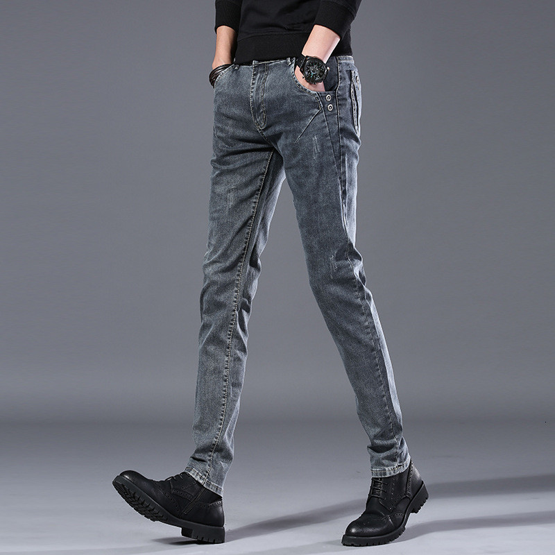 2021 New Style Elastic Spring Slim Fit Brim Pants Men Men's Fashionable Denim High-quality Jeans Mens X5SN, Dark grey
2021 New Style Elastic Spring Slim Fit Brim Pants Men Men's Fashionable Denim High-quality Jeans Mens X5SN, Dark grey