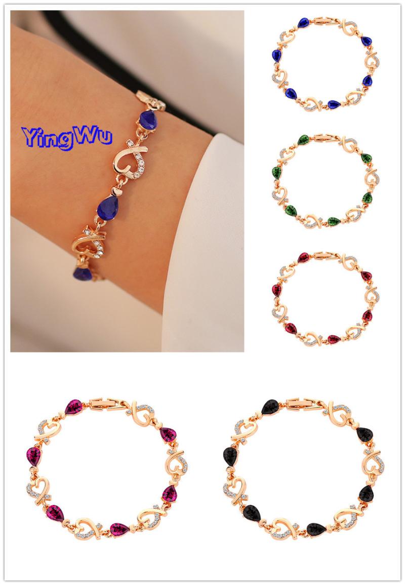 New Women Rhinestone Crystal Bracelet Bangle Love Valentine's Day Wedding Bridal Women's Jewelry Christmas Gift
New Women Rhinestone Crystal Bracelet Bangle Love Valentine's Day Wedding Bridal Women's Jewelry Christmas Gift