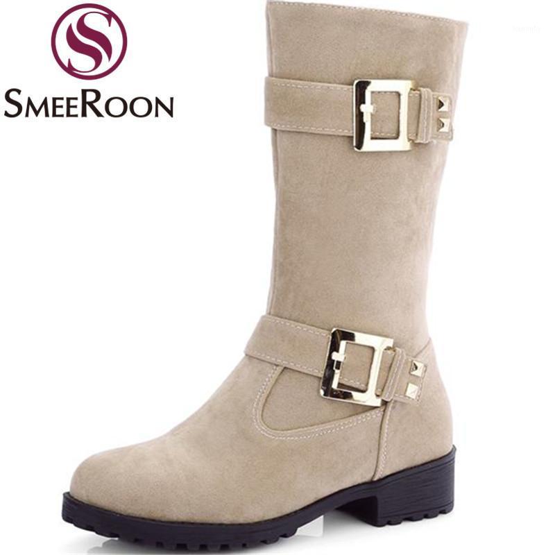 Smeeroon new arrive platform mid calf boots for women round toe boots buckle zipper warm winter campus shoes woman1, Black
Smeeroon new arrive platform mid calf boots for women round toe boots buckle zipper warm winter campus shoes woman1, Black