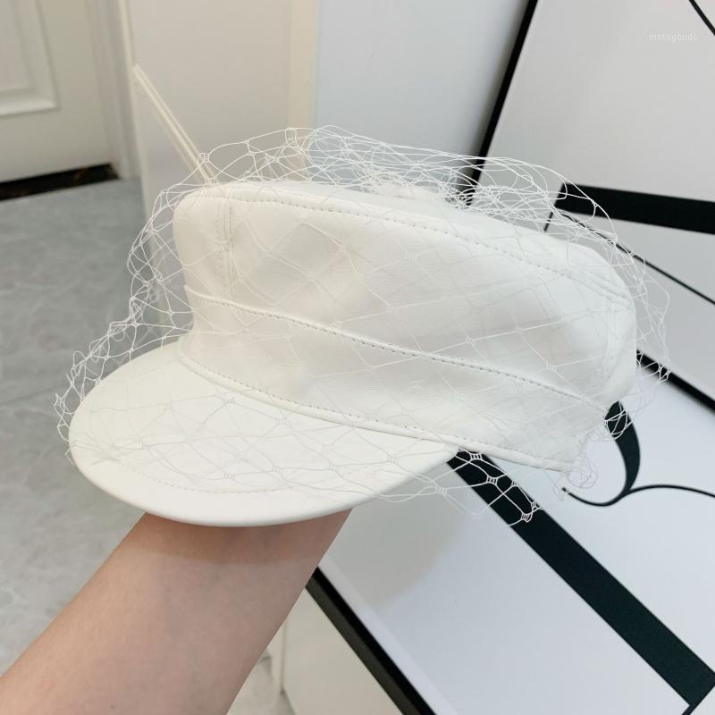 202009-YY autumn WHITE faux leather pu mesh fashion leisure lady Octagonal hat women visors cap1
202009-YY autumn WHITE faux leather pu mesh fashion leisure lady Octagonal hat women visors cap1
