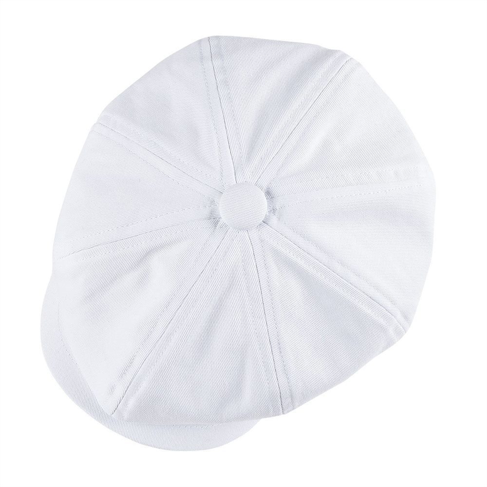 BOTVELA White Newsboy Cap Men's Twill Cotton Hat Women's Baker Boy Caps Retro Big Headpiece Large Hats Cabbie Apple Beret 003 T200715