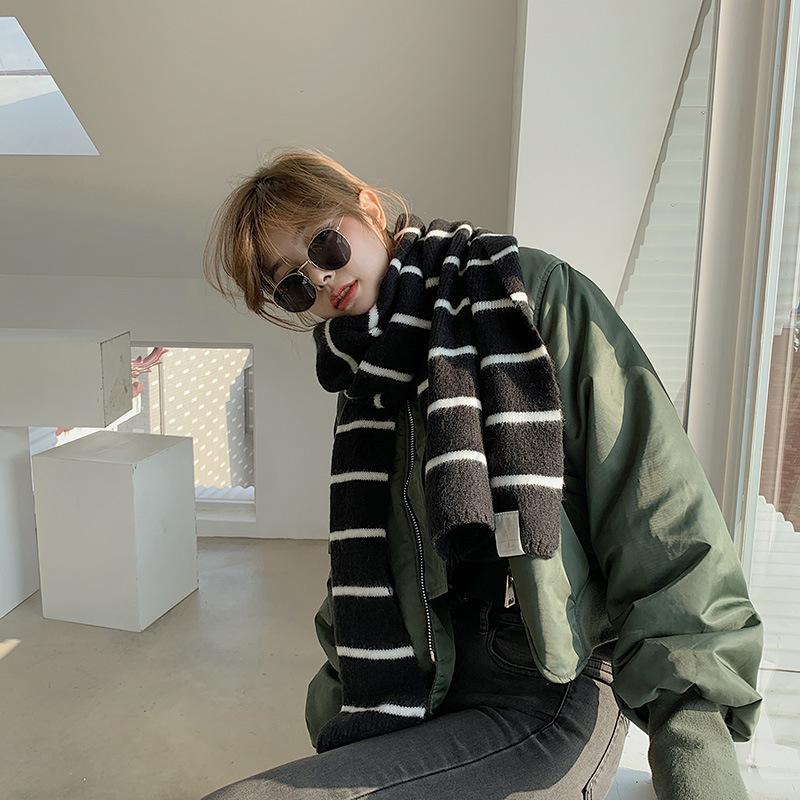 Women Winter Striped Knitted Scarf Warm Soft Elegant Ring Shawls Ladies Girls Solid Long Black
Women Winter Striped Knitted Scarf Warm Soft Elegant Ring Shawls Ladies Girls Solid Long Black