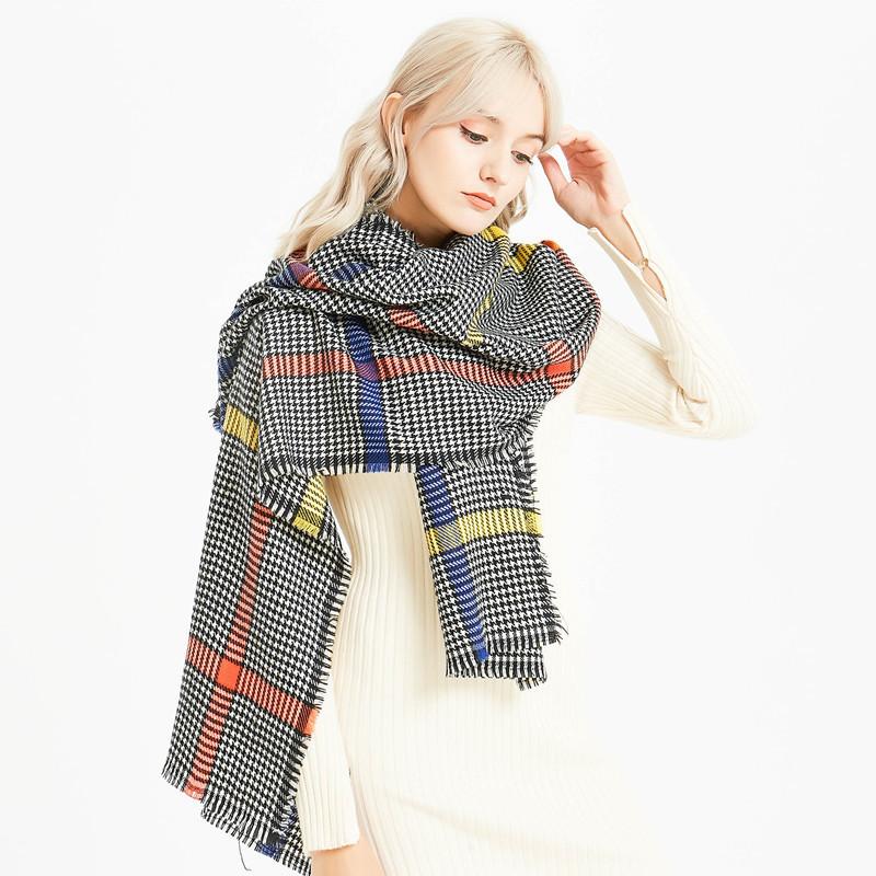 Winter Warm Cashmere Scarf for Women Plaid Scarves Poncho Black Men's Cashmere Scarfs Female Soft Shawl Red 
Winter Warm Cashmere Scarf for Women Plaid Scarves Poncho Black Men's Cashmere Scarfs Female Soft Shawl Red