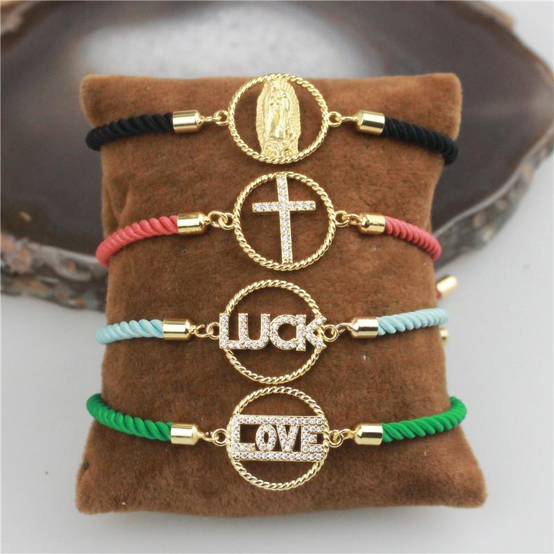 10pcs/lot New design cz bracelet,plated religion/cross/LUCK/LOVE shape cubic zircon component,popular bracelet cheap wholesale
10pcs/lot New design cz bracelet,plated religion/cross/LUCK/LOVE shape cubic zircon component,popular bracelet cheap wholesale