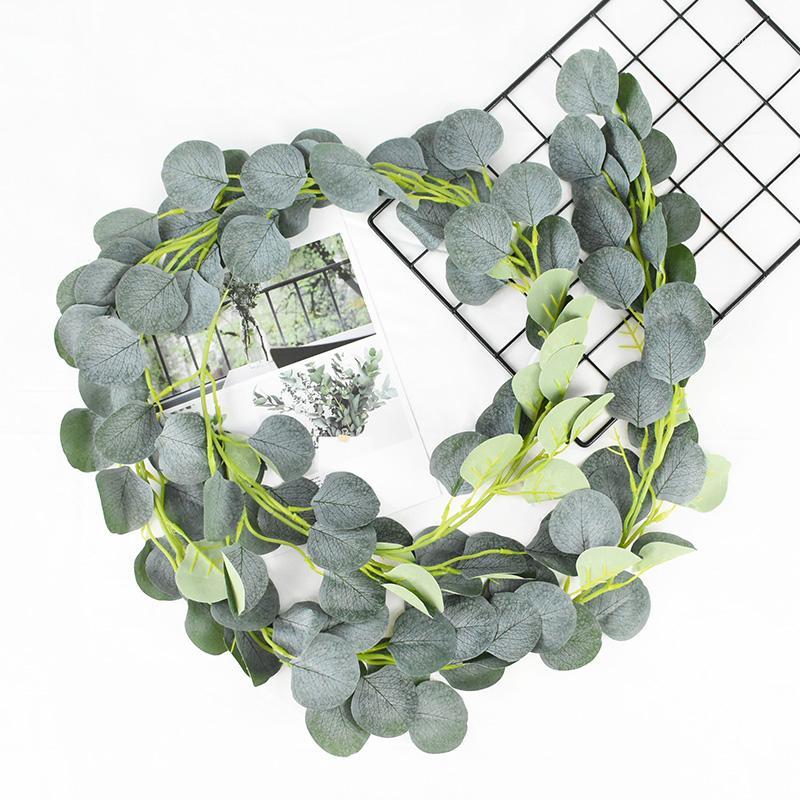 2M Eucalyptus Garlands Artificial Green Leaves Rattan Ivy Vine Silk Fake Plants for Wedding Backdrop Arrangement Wall Decoration1, B01
2M Eucalyptus Garlands Artificial Green Leaves Rattan Ivy Vine Silk Fake Plants for Wedding Backdrop Arrangement Wall Decoration1, B01