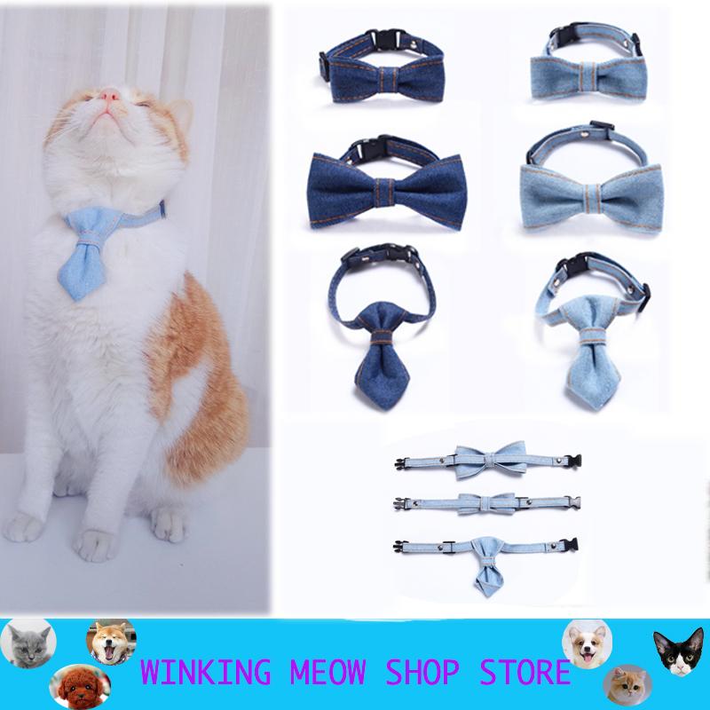 Pets Cat Dog Collar Accessories Necktie Adjustable Small Pets Bow 3 Styles 2 Colors Classic Design Denim Material S Number 16-32
Pets Cat Dog Collar Accessories Necktie Adjustable Small Pets Bow 3 Styles 2 Colors Classic Design Denim Material S Number 16-32