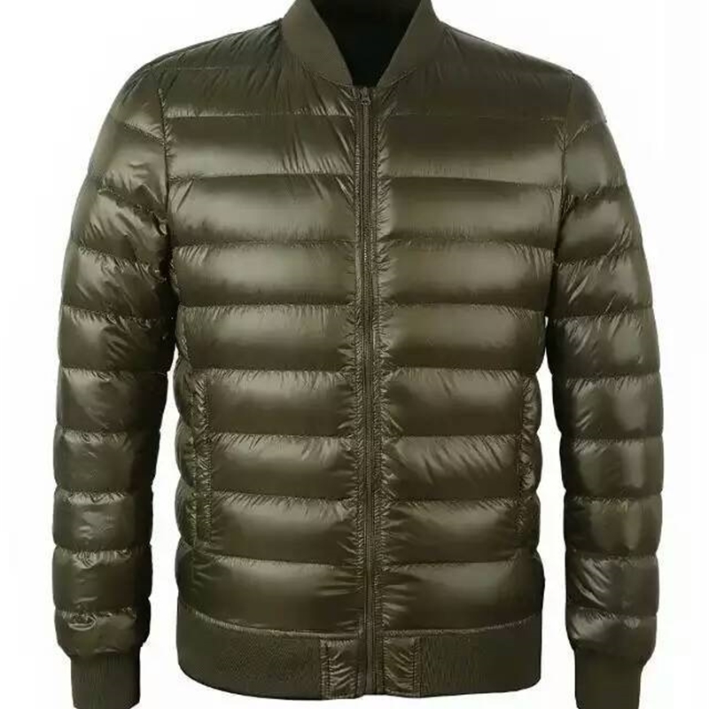 FTLZZ Winter New Jacket 90% White Duck Down Men Ultra Light Thin Jackets Slim Warm Coat Basic Outwear Windproof Parkas coat 201103