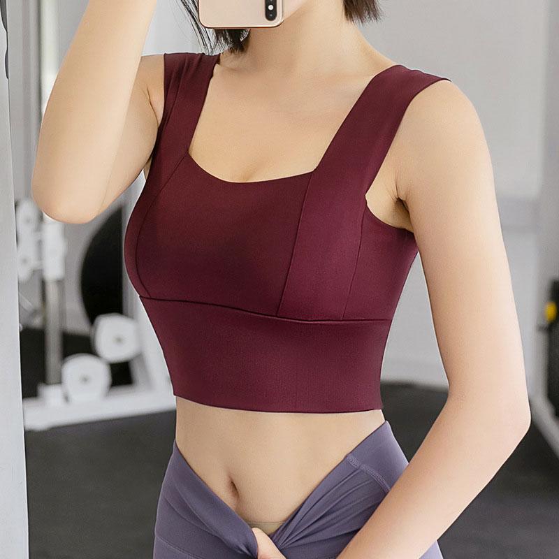 Push Up Fitness Sport Bras -resistant Tank Top Underwear Sexy U-neck Solid Color Running Gym Vest Breathable Yoga Bra S-XXL, Plum red
Push Up Fitness Sport Bras -resistant Tank Top Underwear Sexy U-neck Solid Color Running Gym Vest Breathable Yoga Bra S-XXL, Plum red