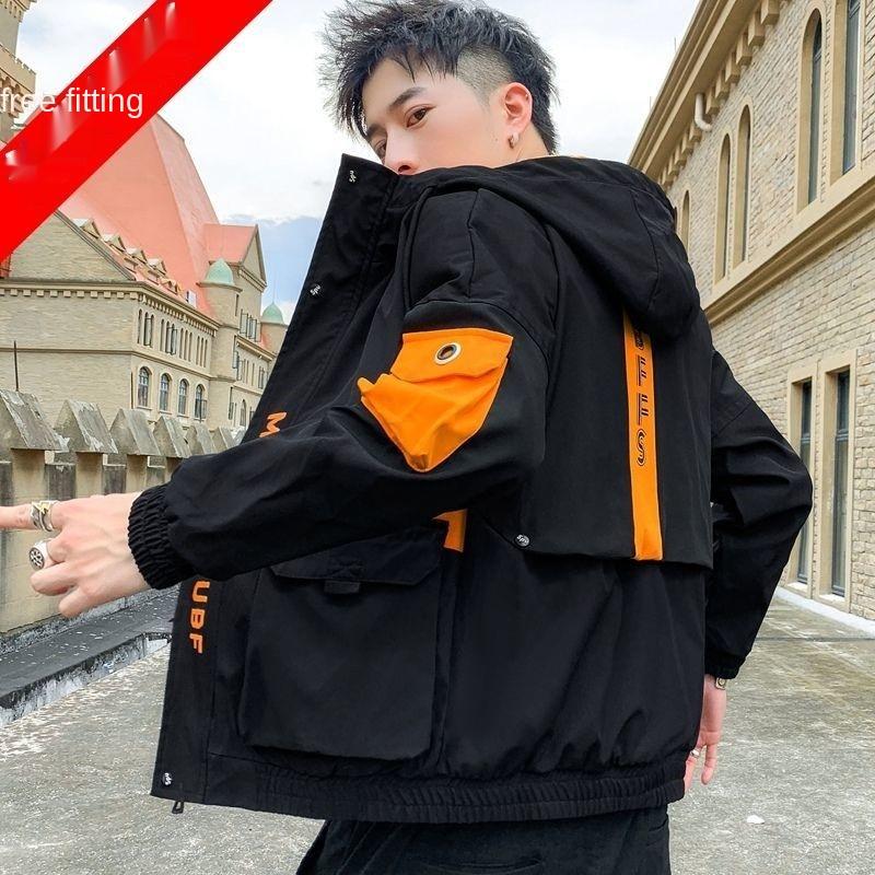 Jacket Men's Spring and Autumn Korean Version Fashion Casual Tooling Jacket Men's Loose Youth Student Hooded Top, Yellow
Jacket Men's Spring and Autumn Korean Version Fashion Casual Tooling Jacket Men's Loose Youth Student Hooded Top, Yellow