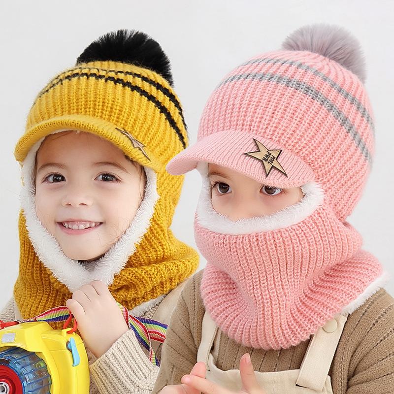 New Knitted Acrylic Winter Beanie Kids Child Outdoor Thick Warm Balaclava Hat Girls Boys Ring Scarf Mask Face Cover Hairball Cap
New Knitted Acrylic Winter Beanie Kids Child Outdoor Thick Warm Balaclava Hat Girls Boys Ring Scarf Mask Face Cover Hairball Cap