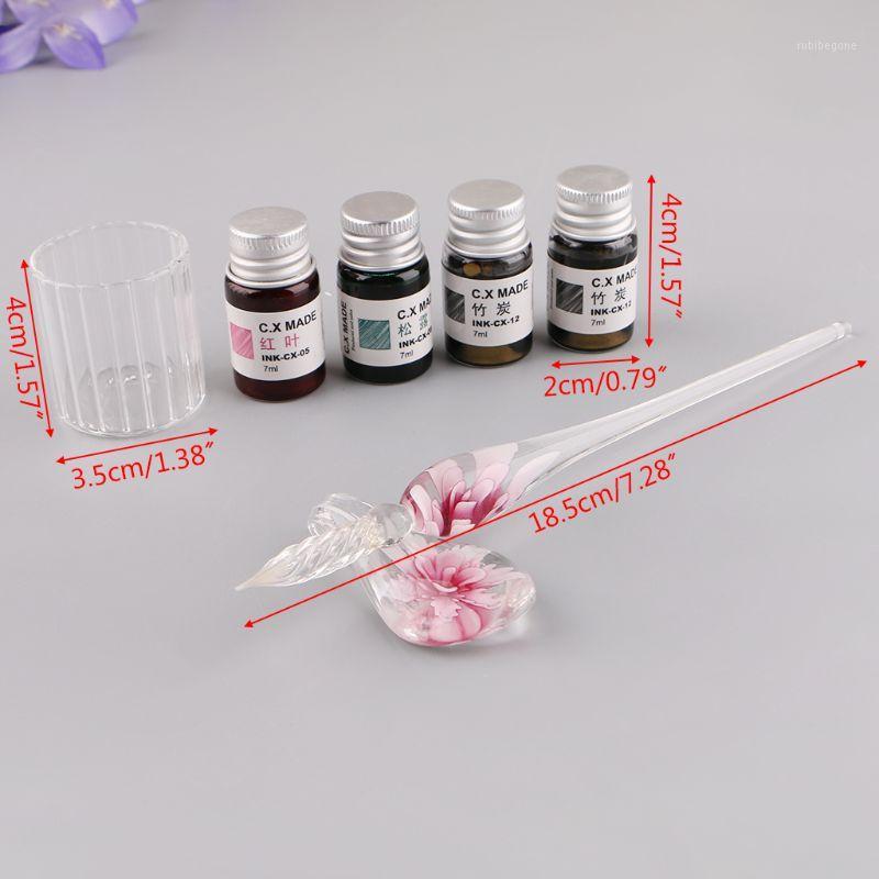 7PCS/SET Handmade Floral Glass Pen Dip Writing Ink Signature Pens Set for School Stationery Gifts Art Decoration Supplies1, Red
7PCS/SET Handmade Floral Glass Pen Dip Writing Ink Signature Pens Set for School Stationery Gifts Art Decoration Supplies1, Red