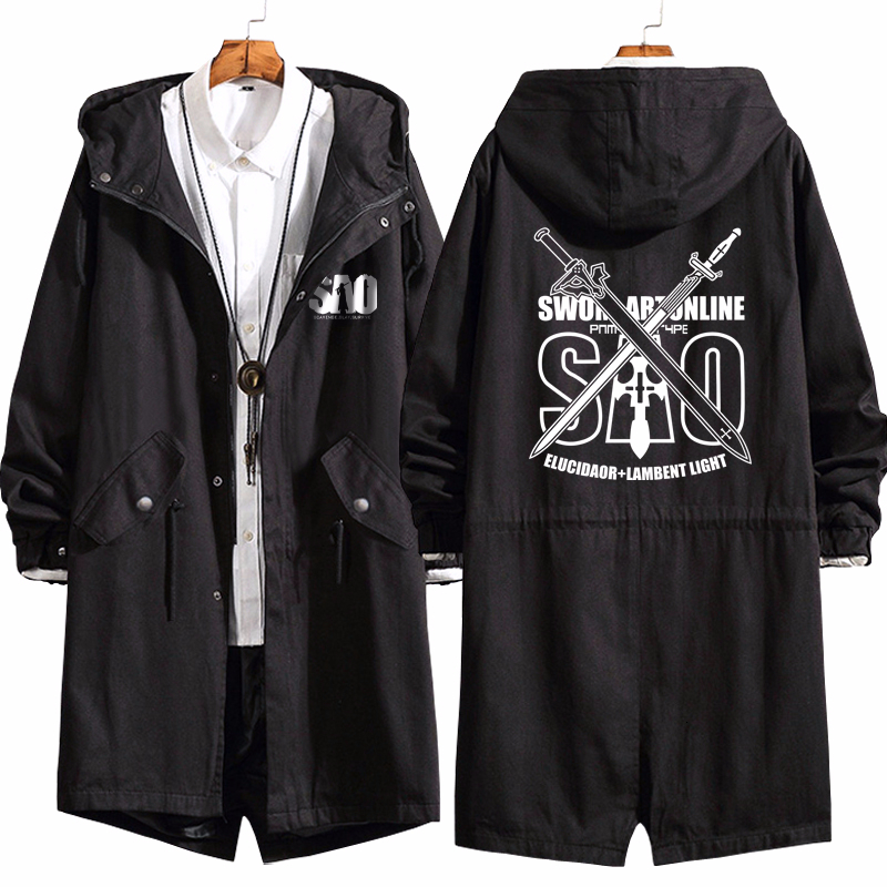 2021 New Men Anime Sword Art Online Kirigaya Kazuto Long Coat Hoodie Sao Cosplay Trench Jacket Sweatshirt Thicken Overcoat K1bn
2021 New Men Anime Sword Art Online Kirigaya Kazuto Long Coat Hoodie Sao Cosplay Trench Jacket Sweatshirt Thicken Overcoat K1bn
