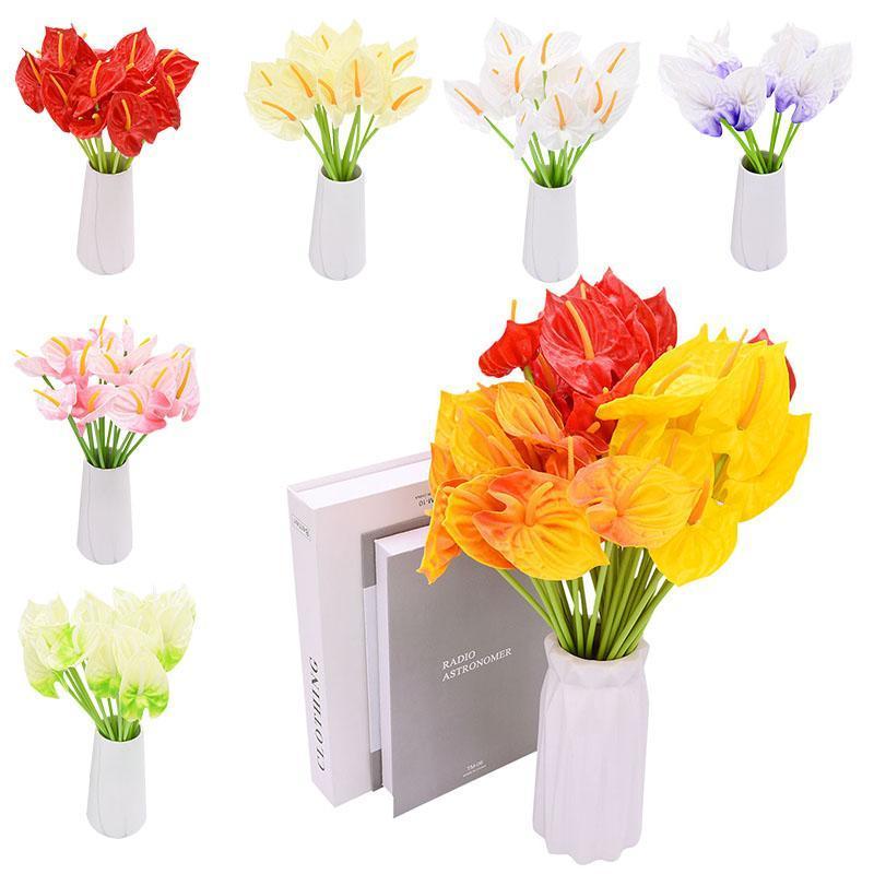 5/10pcs Artificial Anthurium Calla Lily Flower DIY Craft Wedding Party Real Touch Anthurium Bouquet Home Garden Table Decoration1, B04
5/10pcs Artificial Anthurium Calla Lily Flower DIY Craft Wedding Party Real Touch Anthurium Bouquet Home Garden Table Decoration1, B04