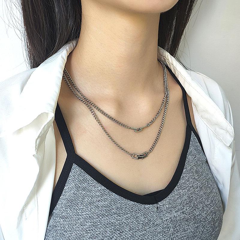 New Korean Fashion Retro Thai Silver Chain Necklace Neutral Couple Gift INS Trend Hot Handmade
New Korean Fashion Retro Thai Silver Chain Necklace Neutral Couple Gift INS Trend Hot Handmade